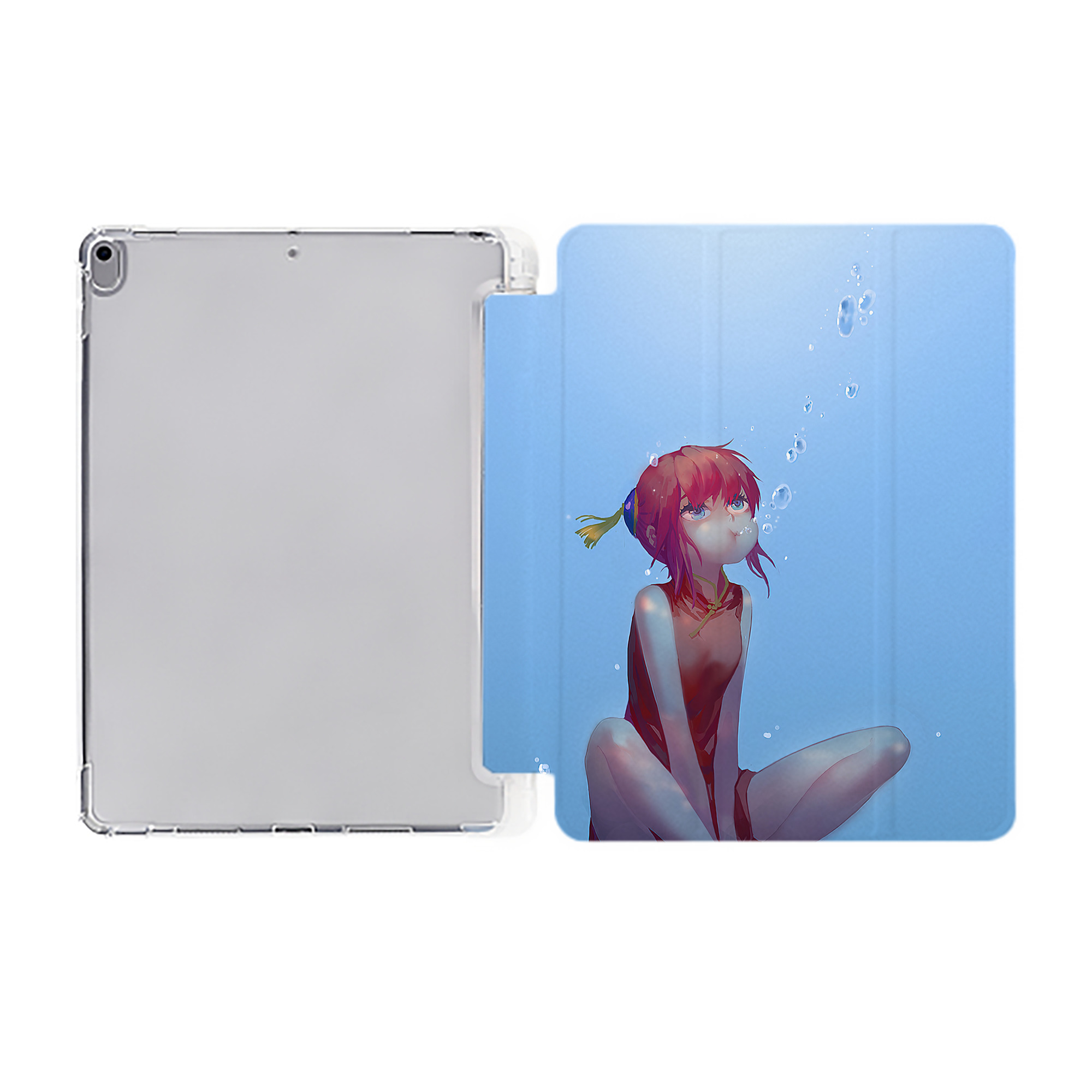 ぎんたま 坂田銀時（さかたぎんとき） 神楽 志村新八（しむら しんぱち） GINTAMA Sakata Gintoki Kagura Shimura Shinpachi IPad ケース ペン収納付き 三つ折りスタンド PUレザー×シリコン 対応機種9.5/10.5/10.9インチ